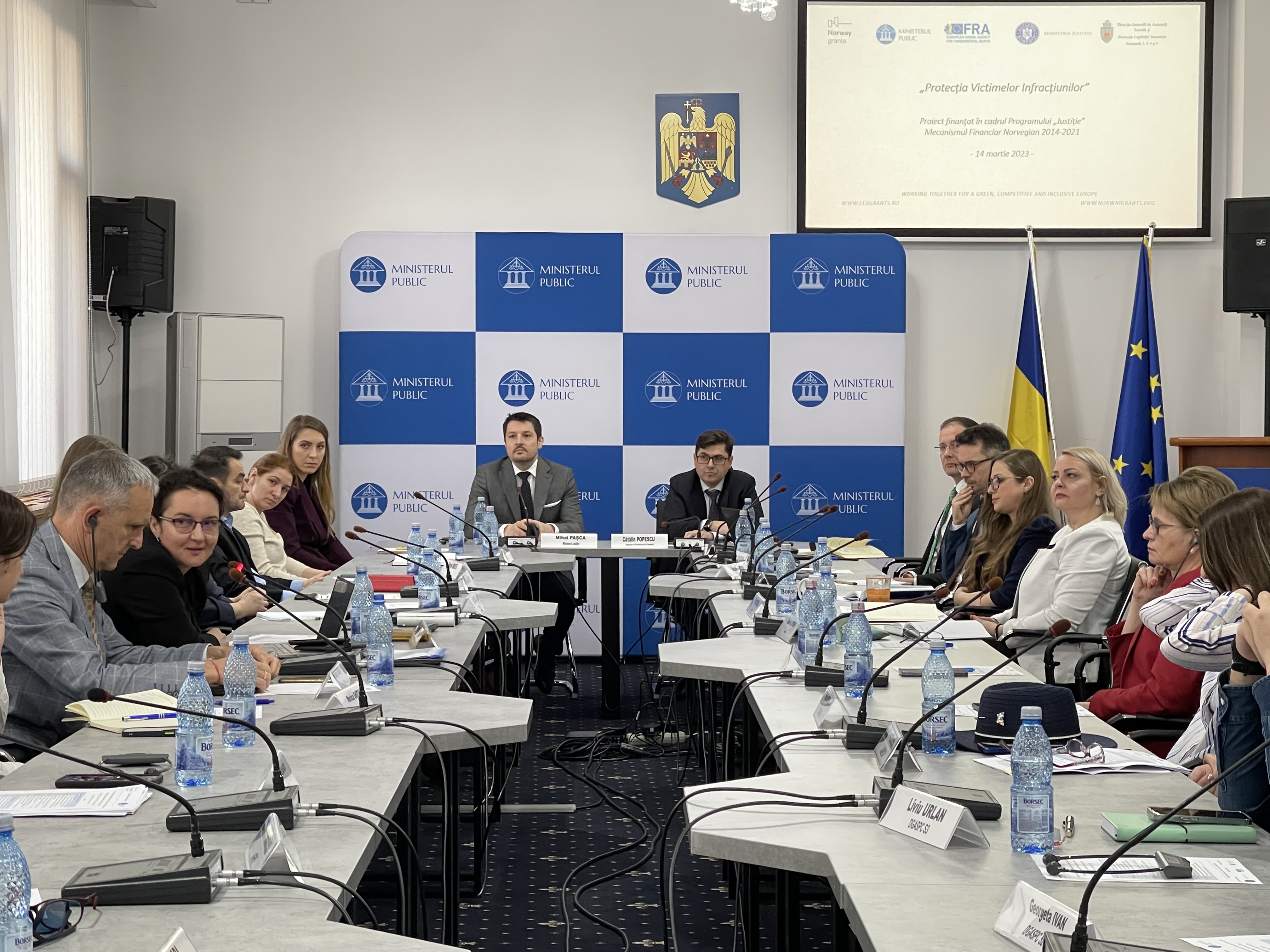 Prima întâlnire a Grupului de lucru inter-instituțional privind protecția victimelor minore ale infracțiunilor (14 martie 2023)