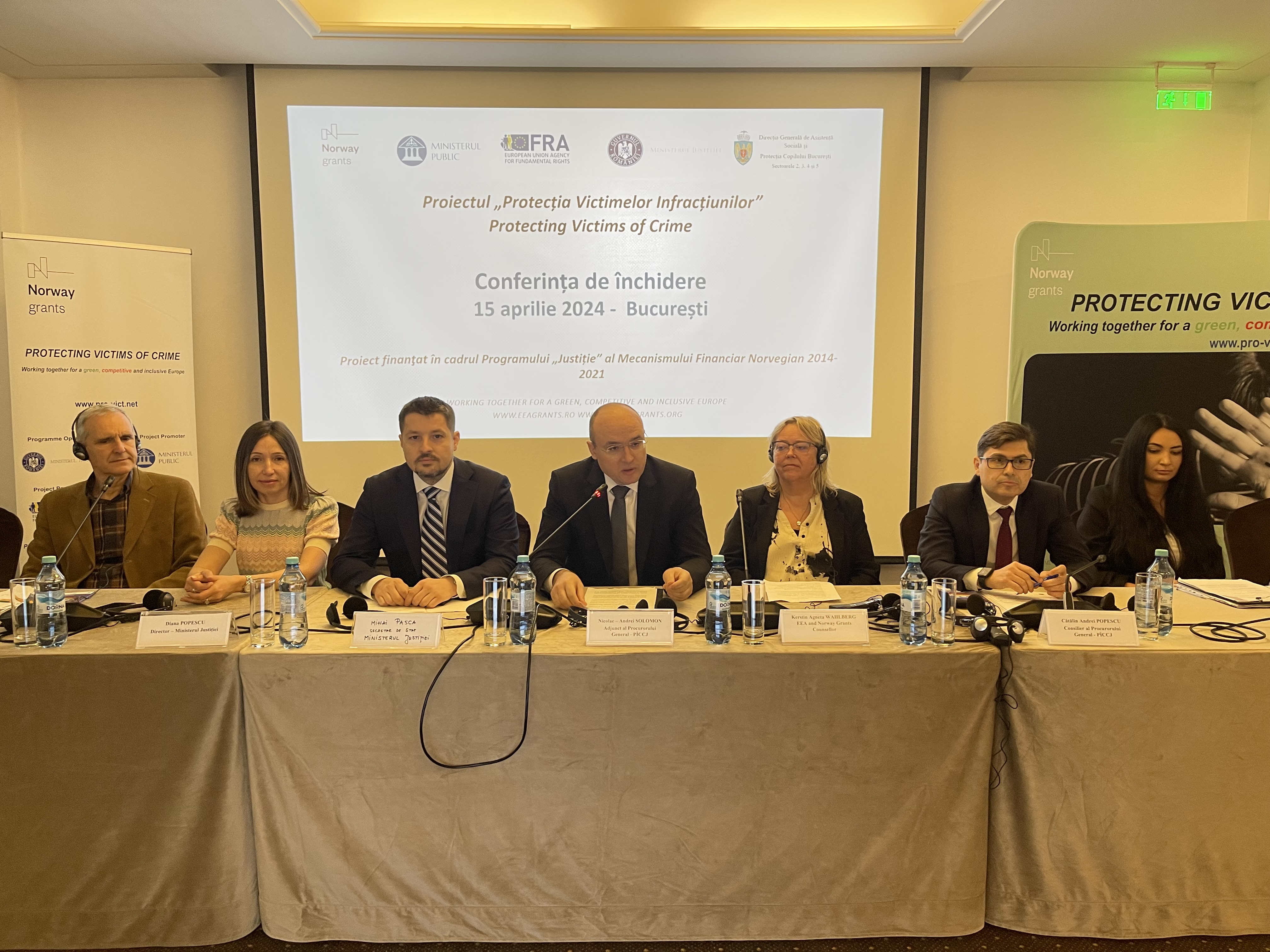 Conferința finală a proiectului „Protecția victimelor infracțiunilor”, București, 15 aprilie 2024